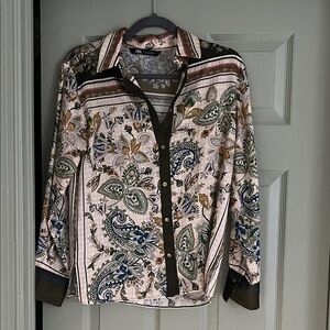Zara Multicolor Paisley Print Top
